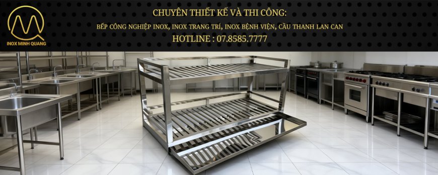 Kệ Inox Song 2 Tầng Treo Tường Có Khay Hứng Nước