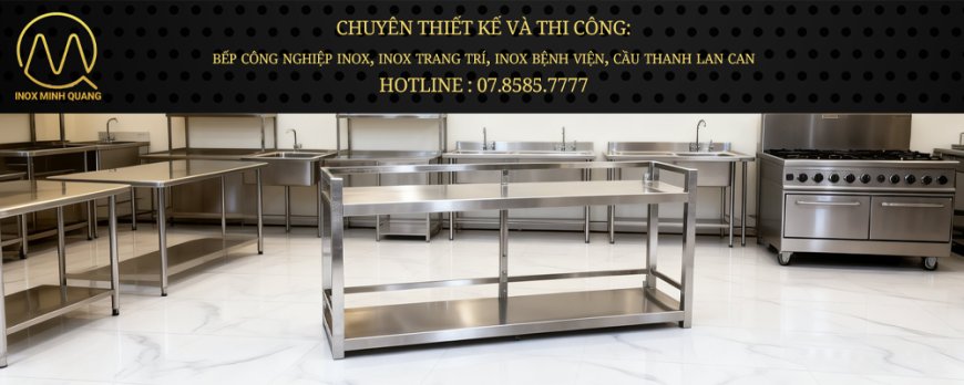 Kệ Phẳng Inox 2 Tầng Treo Tường