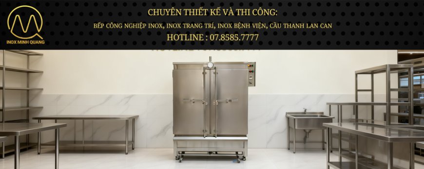 Tủ Hấp Bánh Bao 20 Khay Dùng Điện & Gas