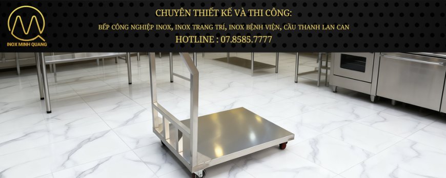 Xe Đẩy Inox 1 Tầng