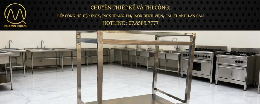 Xe Đẩy Inox 2 Tầng