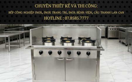 Bếp Bánh Xèo 6 Họng INOX 304