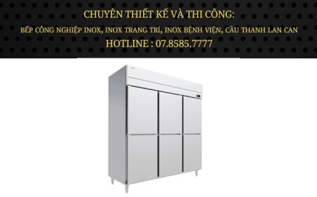 Tủ đông đứng Icymax 6 cánh inox 1800x865 IUF-6S188