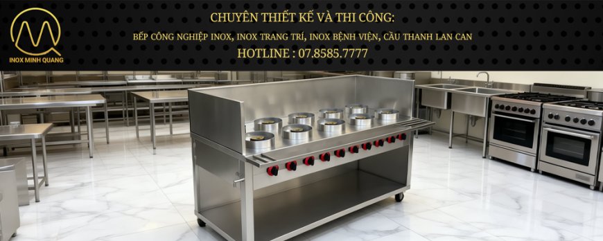 Bếp Bánh Xèo 10 Họng INOX 304