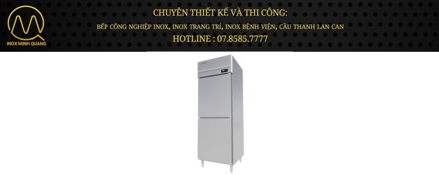 Tủ đông mát đứng Icymax 2 cánh inox 700x865 IUFR-2S078
