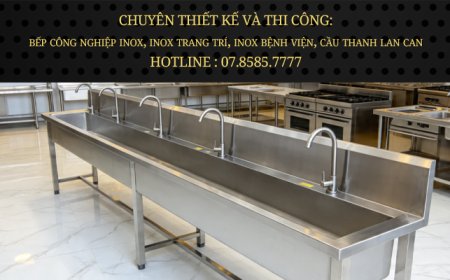 Máng Rửa Tay Inox Trường Học